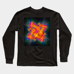 Butterfly in a radioactive explosion Long Sleeve T-Shirt